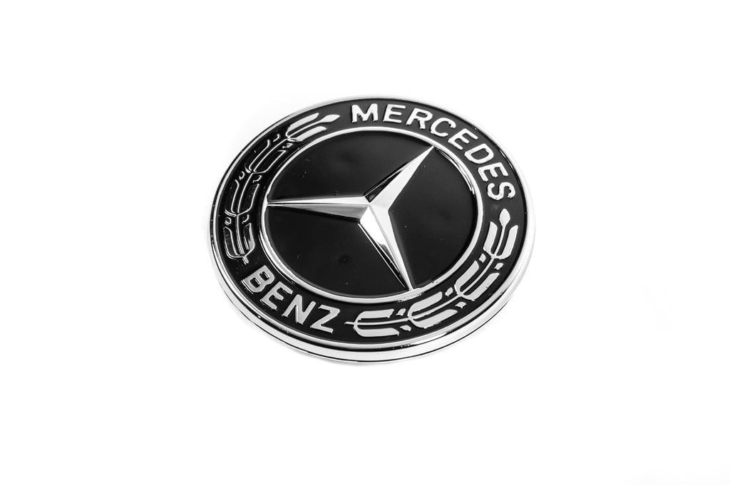 Заглушка вместо эмблемы на капот Mercedes Davs Auto для Mercedes abs-пластик Черный