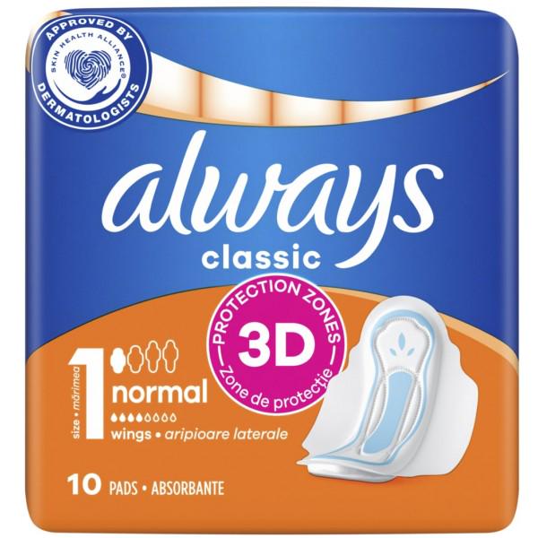 Гігієнічні прокладки Always Classic Normal 10 шт. 4 краплі - фото 1