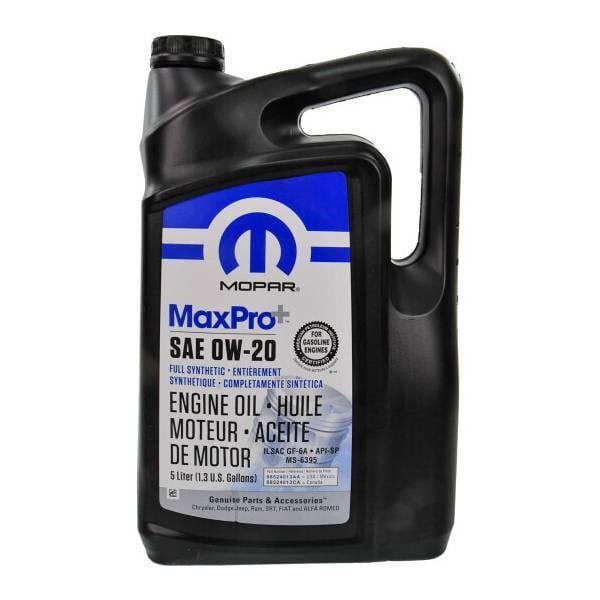 Моторна олива Mopar MaxPro+ 0W-20 5 л (68218951AC)