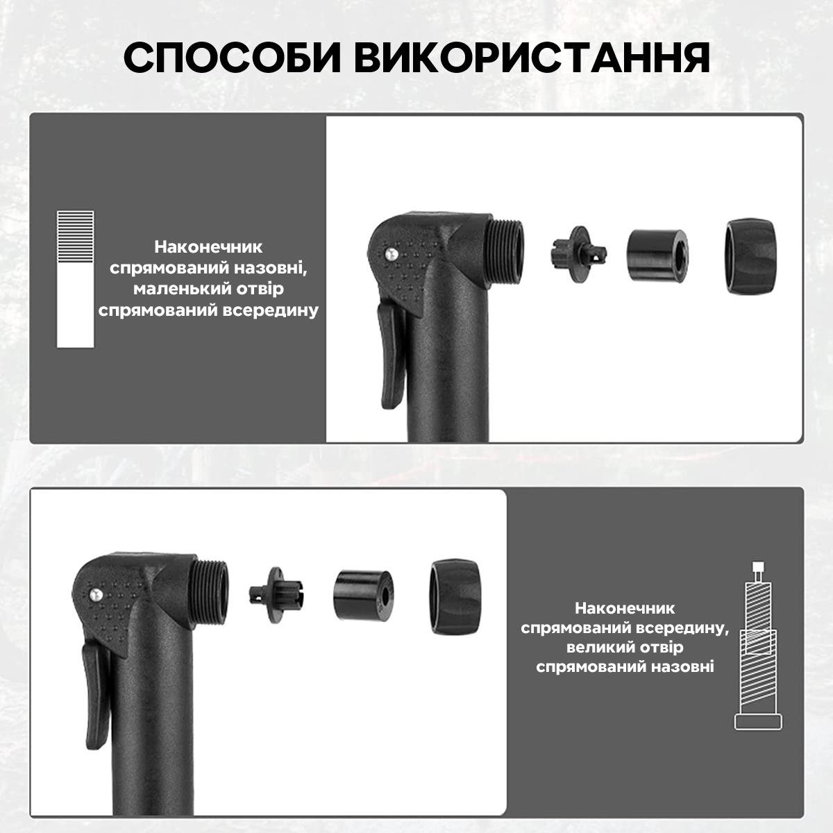 Насос велосипедний ROCKBROS BG-1046 80 psi/5,5 бар (RB-BG-1046-4811) - фото 3 Насос велосипедний ROCKBROS BG-1046 80 psi/5,5 бар (RB-BG-1046-4811) - фото 3