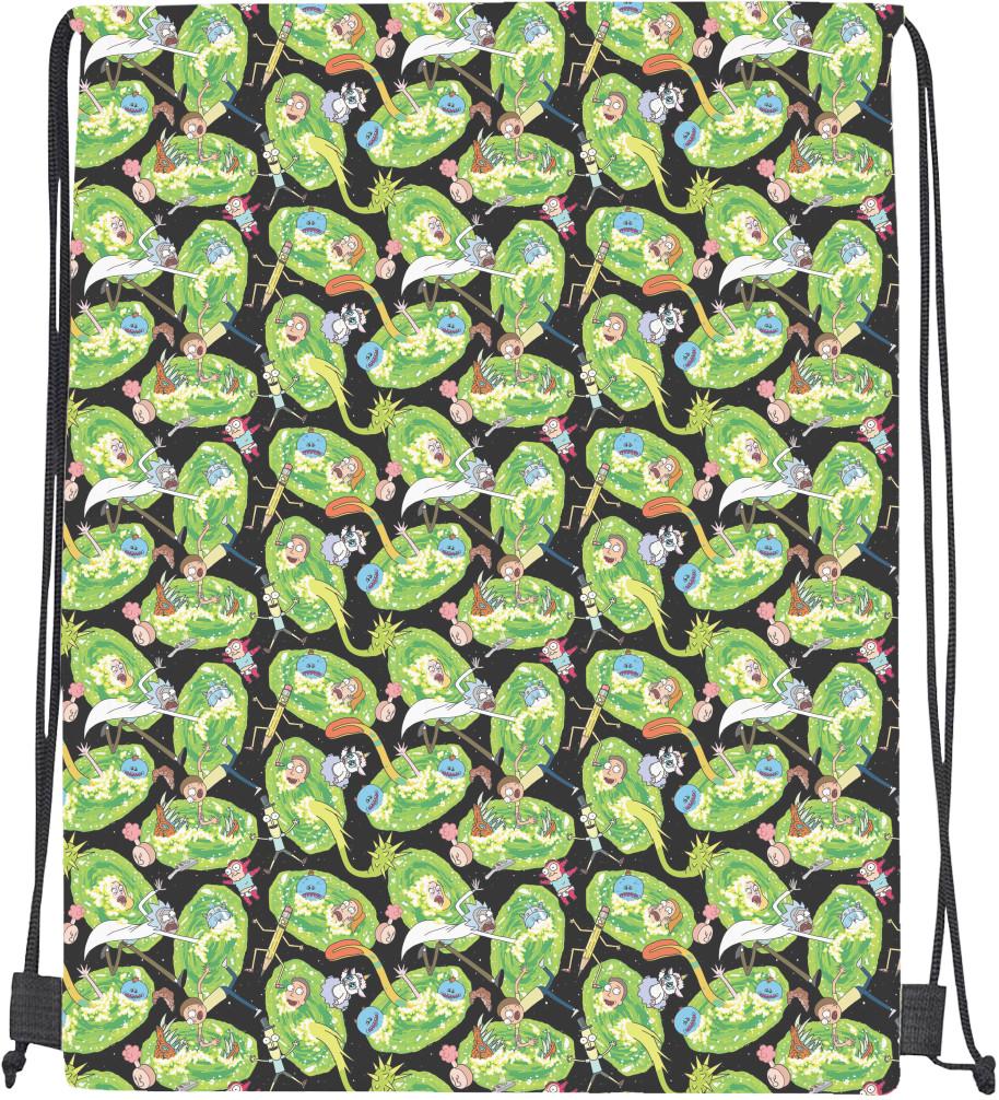 Мішок cпортивний Рік і Морті патерн 2 (mishok-sport-632165719-rik-i-morti-pattern-2)