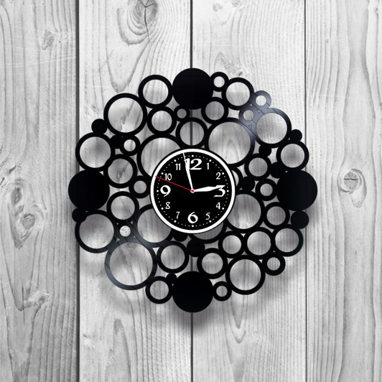 Часы настенные Лофт-винтаж 0120 из виниловой пластинки