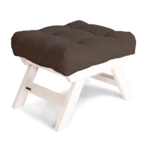 Пуф Woodman Allegro з масиву дерева Білий/Коричневий - фото 1 Пуф Woodman Allegro з масиву дерева Білий/Коричневий - фото 1