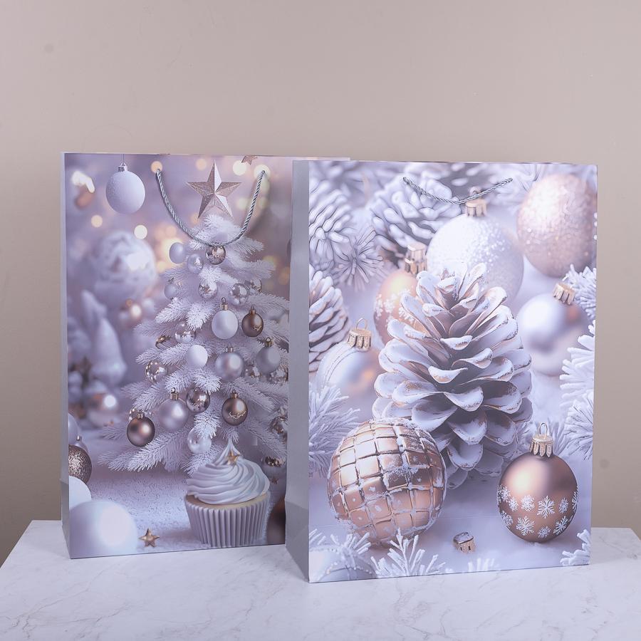 Подарочный пакет Новогодний XL 55x40x15 см (4993-3)