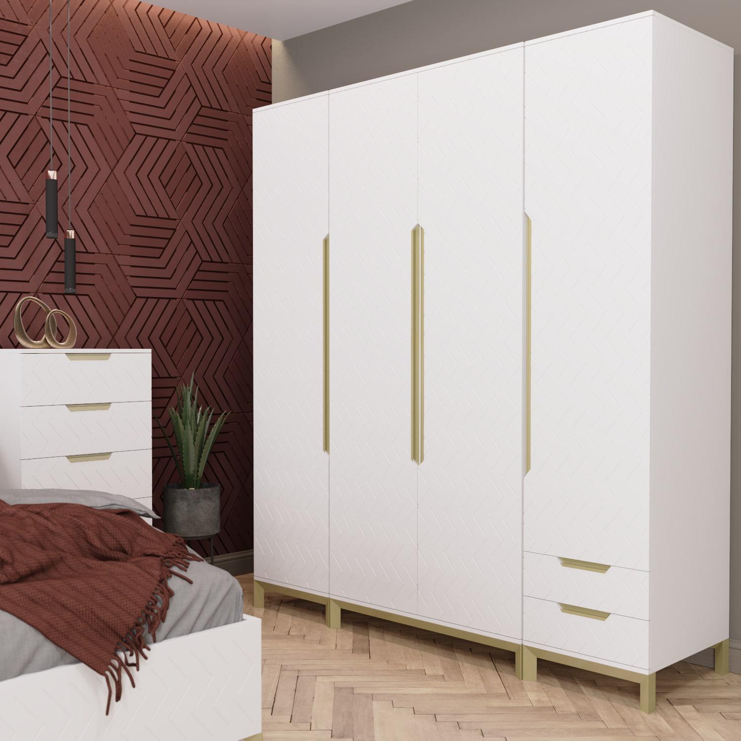 Пенал левый ART IN HEAD 2 Swan 500x2300x600 мм Белый супермат (GA10510 мм 0201) - фото 2