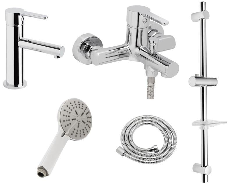 Набір змішувачів для ванни GENEBRE Oslo 04OSV17TA зі штангою (19870)