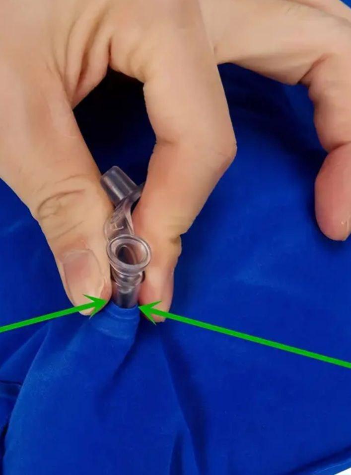 Подушка надувна для кемпінгу/в дорогу Синій (Т-027) - фото 10 Подушка надувна для кемпінгу/в дорогу Синій (Т-027) - фото 10