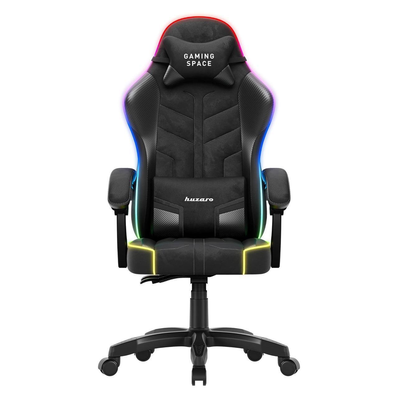 Крісло комп'ютерне Huzaro Force 2.7 RGB тканина Black (29952634)