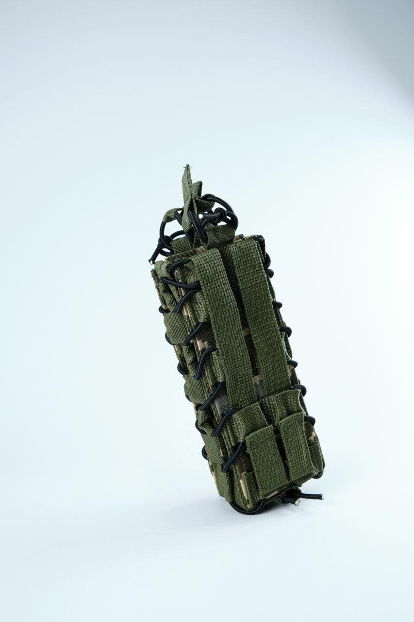 Подсумок под два магазина для РПК РКК открытого типа с пластиковыми вставками (К008) - фото 3 Подсумок под два магазина для РПК РКК открытого типа с пластиковыми вставками (К008) - фото 3