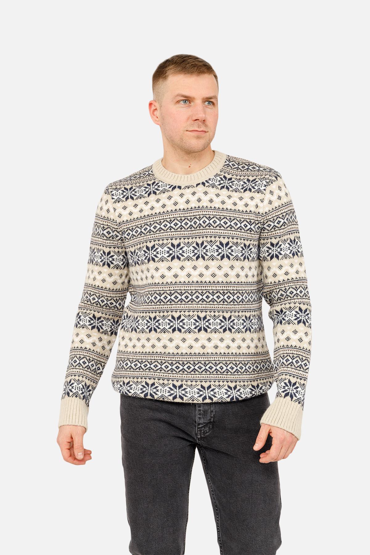 Джемпер чоловічий ЦБ-00263895 р. 50 Молочний (SKT001029858)
