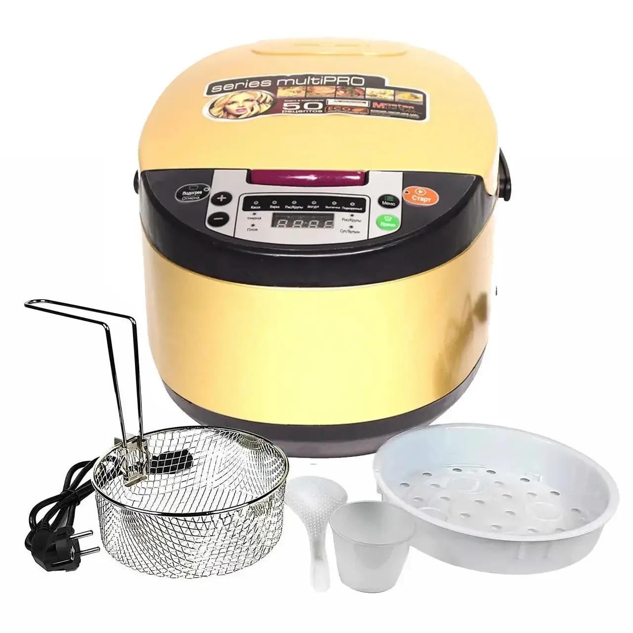 Мультиварка-пароварка с фритюрницей Steinberg ST-MY100 Series multi PRO 900 Вт (1707906856)