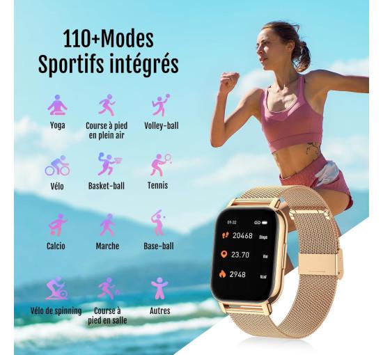 Смарт-часы Lige Celestia с тонометром и двумя ремешками - фото 4