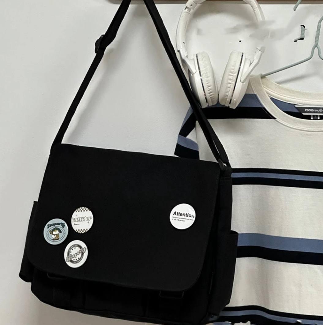 Сумка для девочки для школы/института с карманами Черный (А532) - фото 5 Сумка для девочки для школы/института с карманами Черный (А532) - фото 5