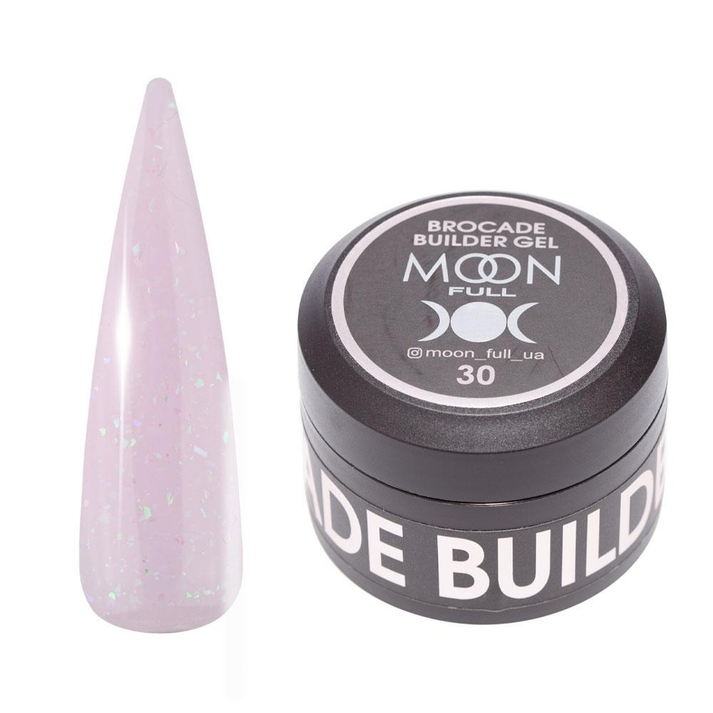 Гель для наращивания с поталью Moon Full Brocade Builder Gel №30 30 мл