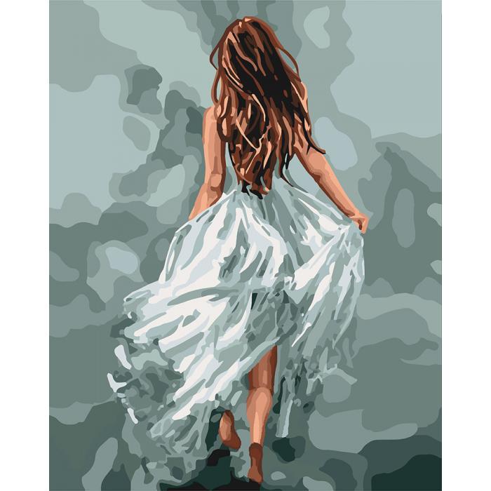 Картина по номерам Идейка "Загадочная женщина" 40х50 см (skl-КНО4618)