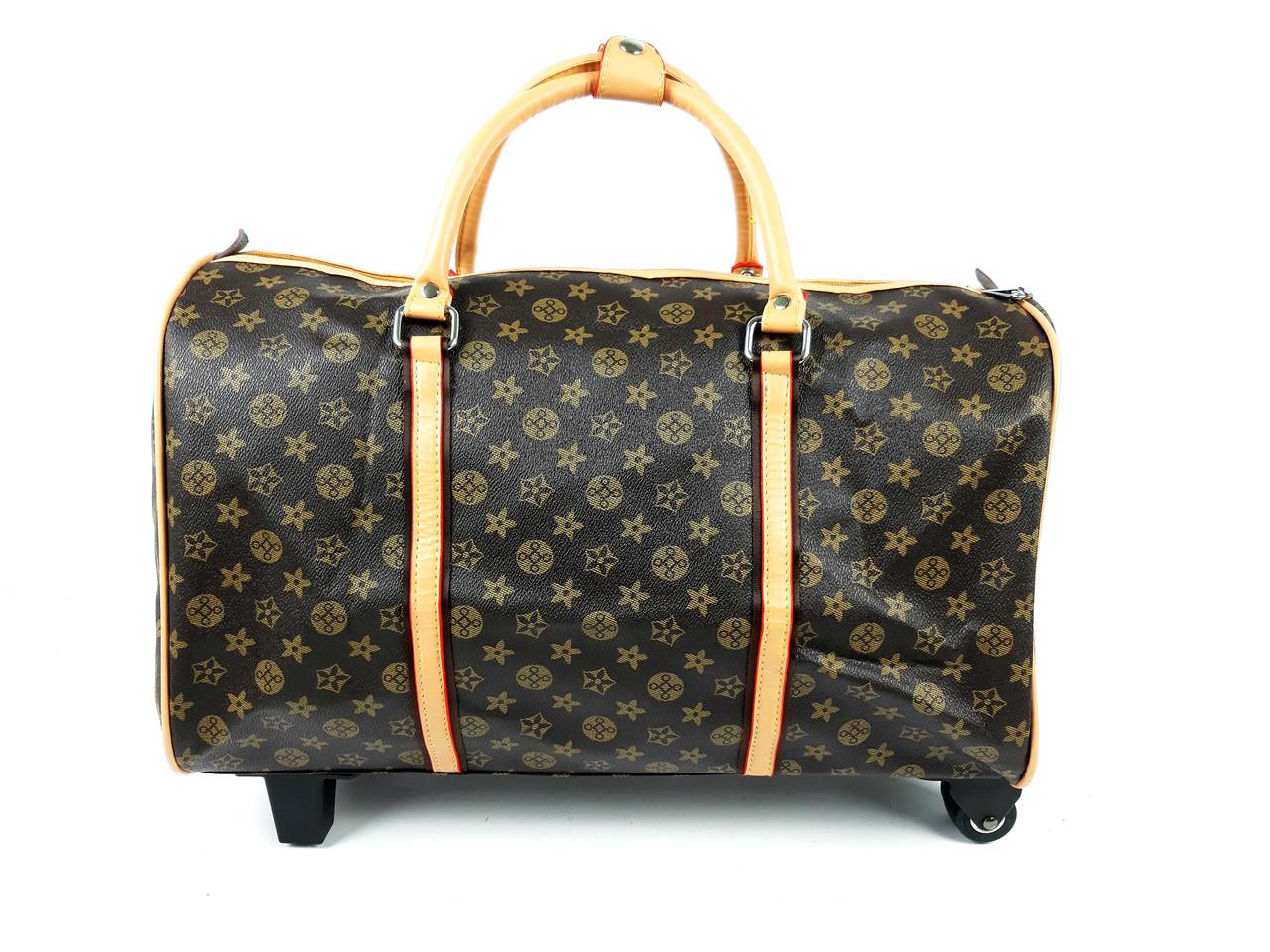 Сумка на колесах Sky travel з ременем 50x20x34 см Коричневий (1045273944) - фото 7 Сумка на колесах Sky travel з ременем 50x20x34 см Коричневий (1045273944) - фото 7