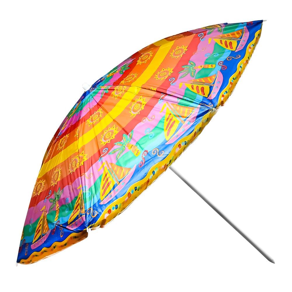 Парасоля пляжна MH-0035-MIX Designs d1,8 м з нахилом Срібний Парасоля пляжна MH-0035-MIX Designs d1,8 м з нахилом Срібний