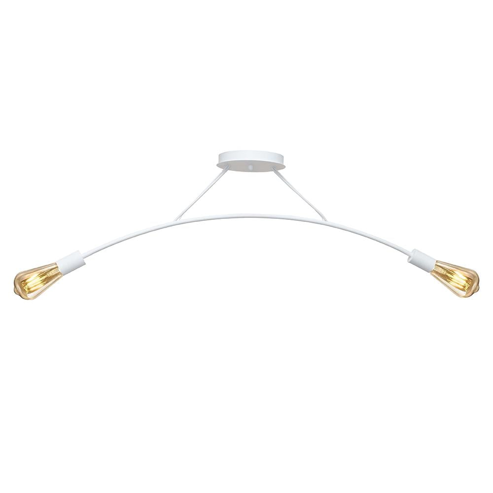 Люстра подвесная MSK ELECTRIC Orion NL 9832-2 WH на две лампы Е27 Белый