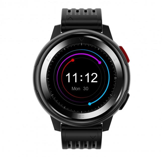 Смарт-годинник DT68 з тонометром і ЕКГ Чорно-червоний - фото 2