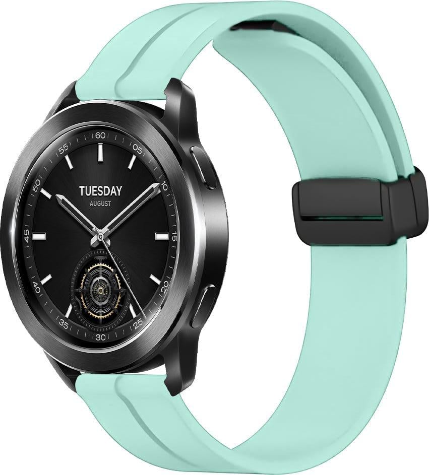 Ремешок силиконовый Rysta для Xiaomi Watch S3 Turquoise (41853-32)