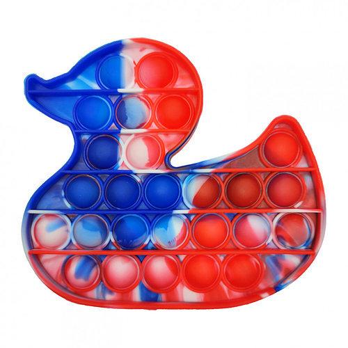 Игрушка-антистресс пупирка Bambi Pop It Уточка Красно-синий (500127ER)