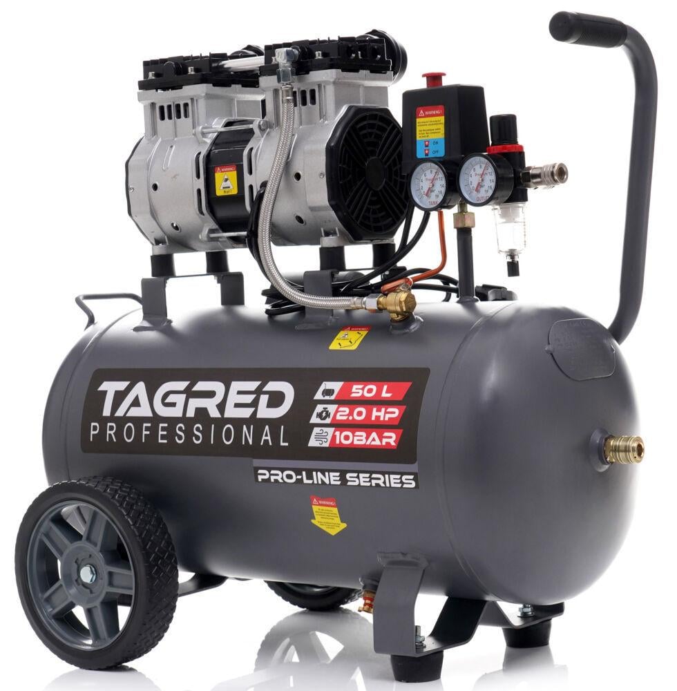 Компрессор безмасляный Tagred TA3384 50 л 10 бар 2 кВт