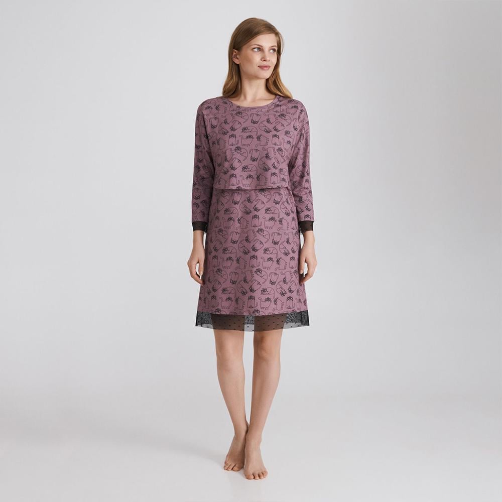 Сорочка домашня жіноча Ellen XL Фиолетовий (LDK 121/05/01)