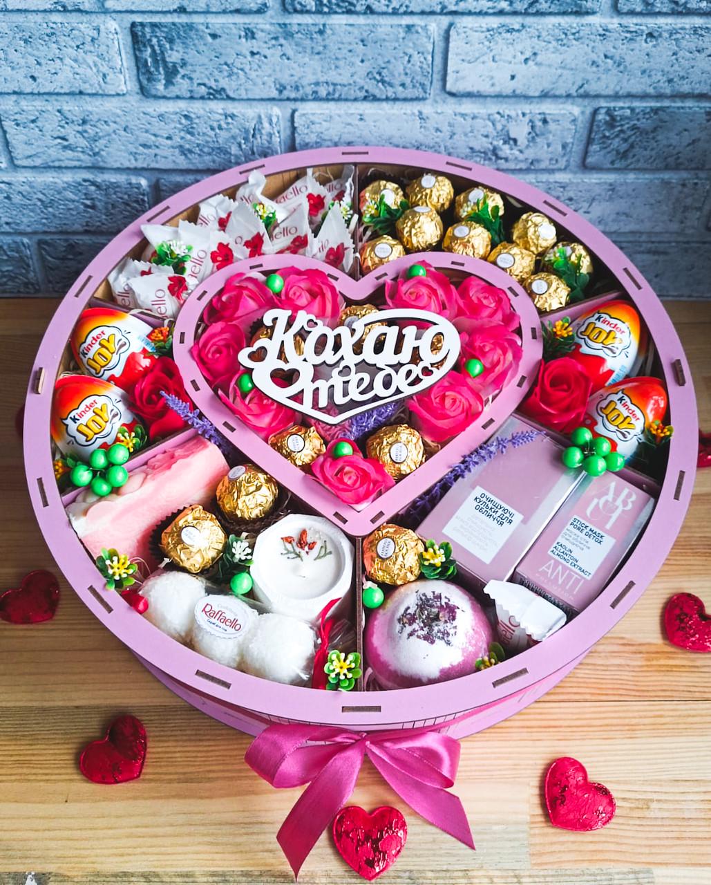 Подарочный бокс для женщины на день влюбленных Люблю тебя Розовый (1494448336) - фото 4 Подарочный бокс для женщины на день влюбленных Люблю тебя Розовый (1494448336) - фото 4