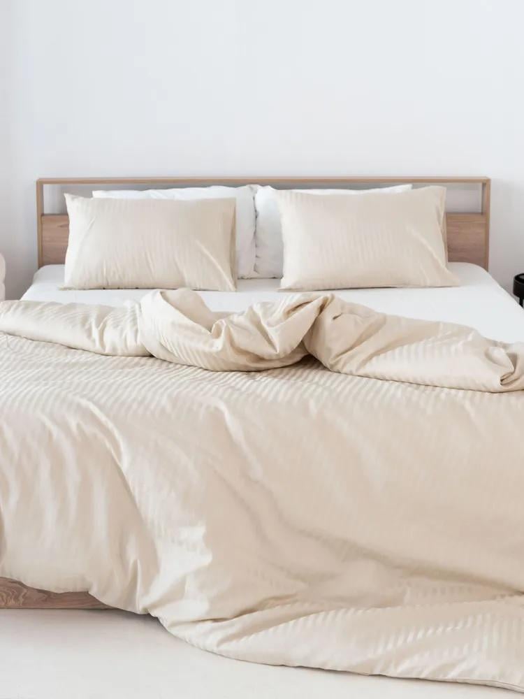 Набір наволочок Lighthouse Sateen Stripe 50х70 см 2 шт. Cream - фото 3 Набір наволочок Lighthouse Sateen Stripe 50х70 см 2 шт. Cream - фото 3