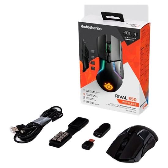 Компьютерная мышка SteelSeries Rival 650 Wireless с RGB-подсветкой Черный (62456) - фото 7