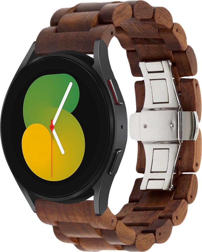 Ремешок деревянный WoodLock для Galaxy Watch 5 40 мм Brown (29192-30)