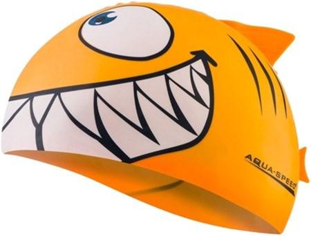 Шапочка для плавания Aqua Speed Shark 110-75 Оранжевый (5908217633804)