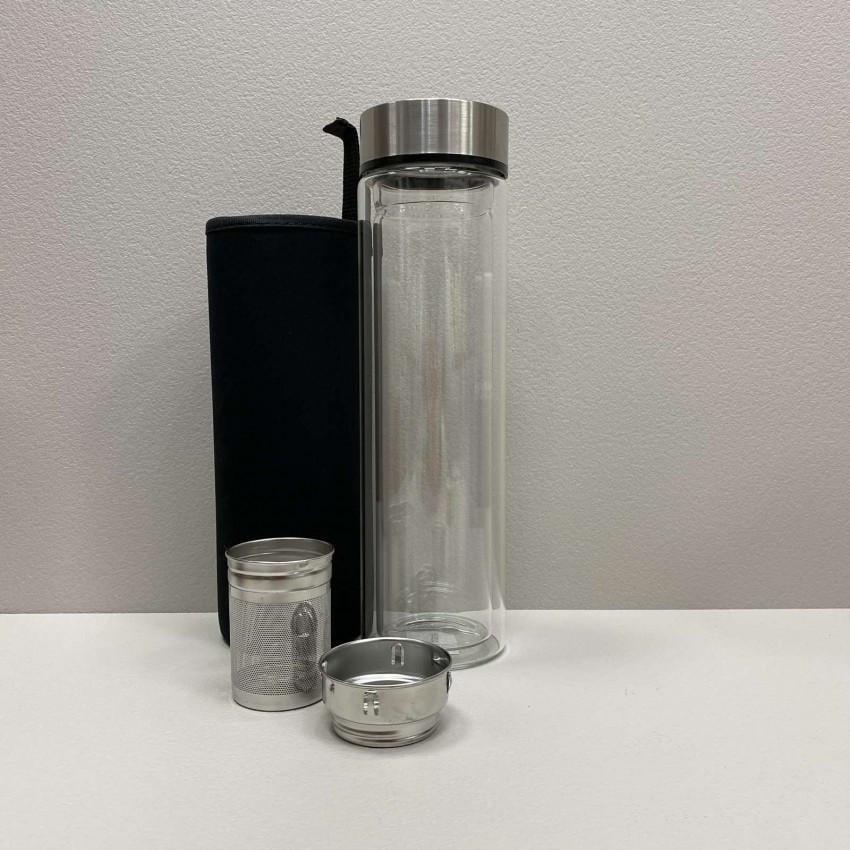 Бутылка из термостекла Ardesto AR1345SS с двойными стенками и крышкой в чехле 450 мл (2152626860) - фото 4 Бутылка из термостекла Ardesto AR1345SS с двойными стенками и крышкой в чехле 450 мл (2152626860) - фото 4