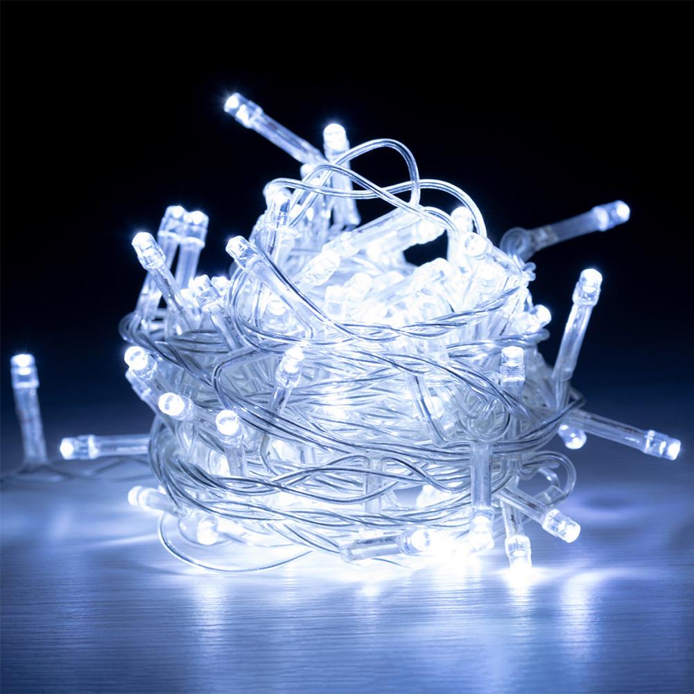 Гирлянда новогодняя уличная Xmas Сосульки-Бахрома W-1 5 м Белый (3936)