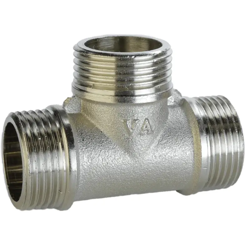 Тройник никелированный 3/4″ зр х 3/4″ зр х 3/4″ зр штампованный A0246Анк VA Тройник никелированный 3/4″ зр х 3/4″ зр х 3/4″ зр штампованный A0246Анк VA