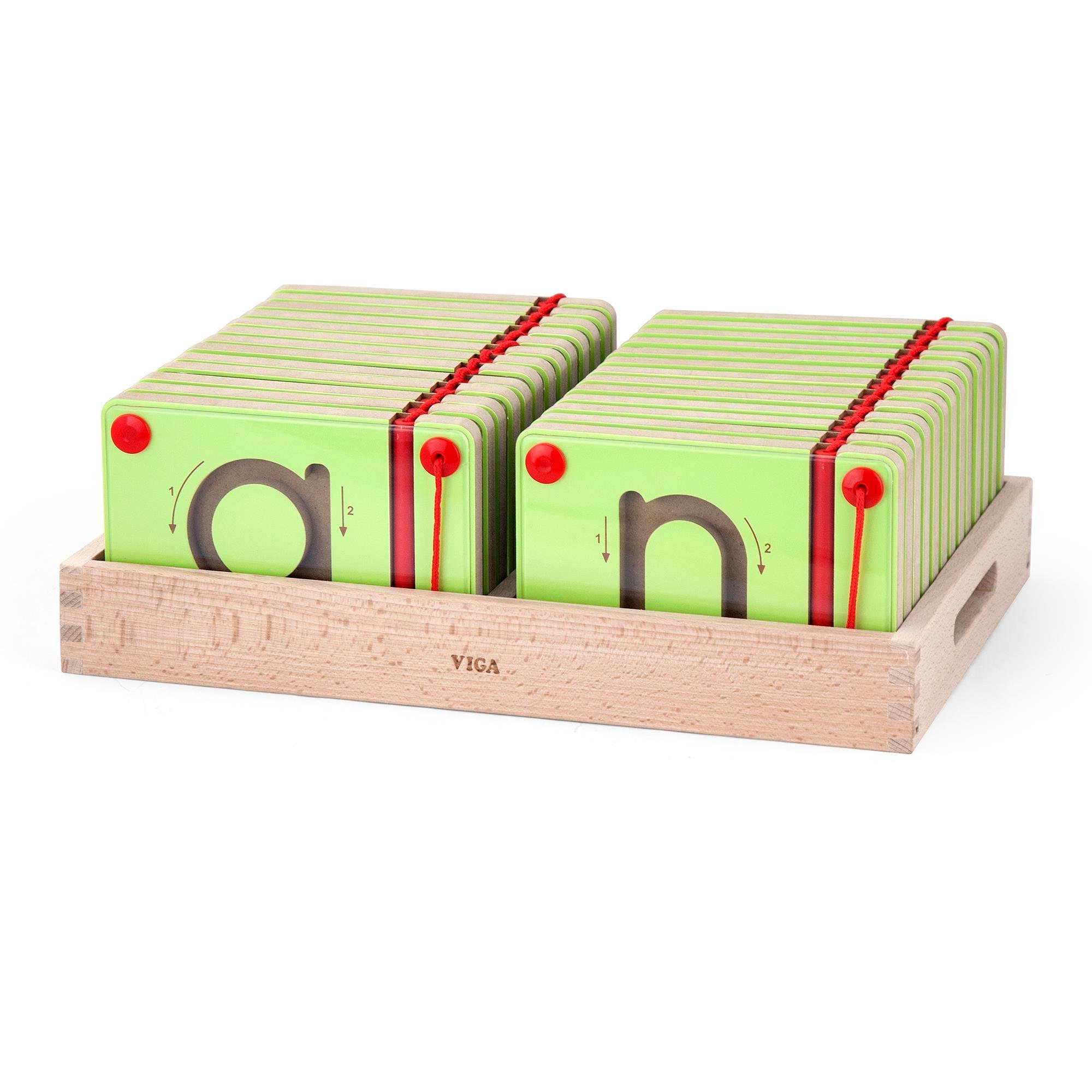 Набір для навчання Viga Toys Вчимося писати англійські малі літери