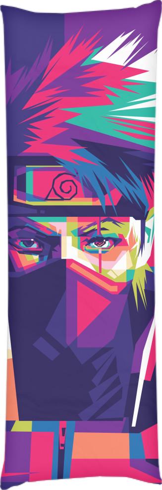 Подушка дакимакура Kakashis Face Neon 50x150 см (13545724)