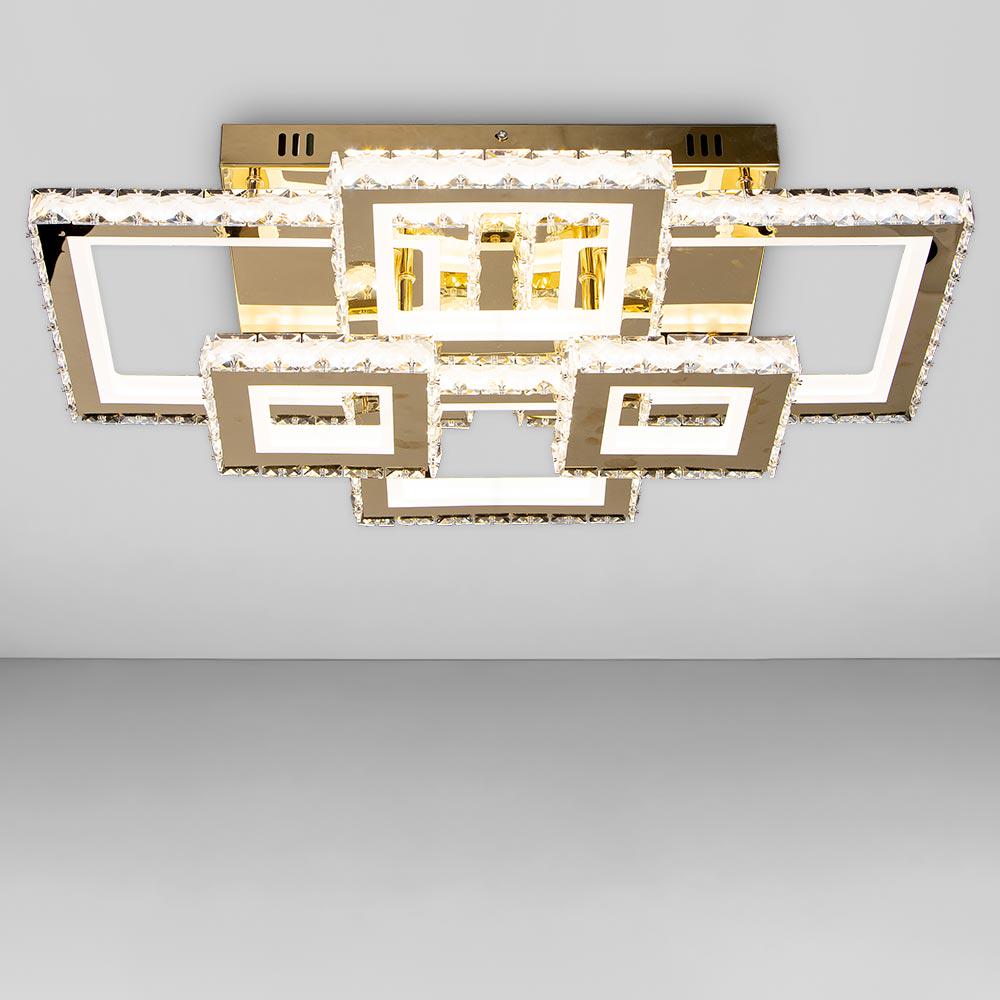 Люстра потолочная светодиодная Light House SY-18531 FG Dimmer 176 W 680х500х170 мм Золотой