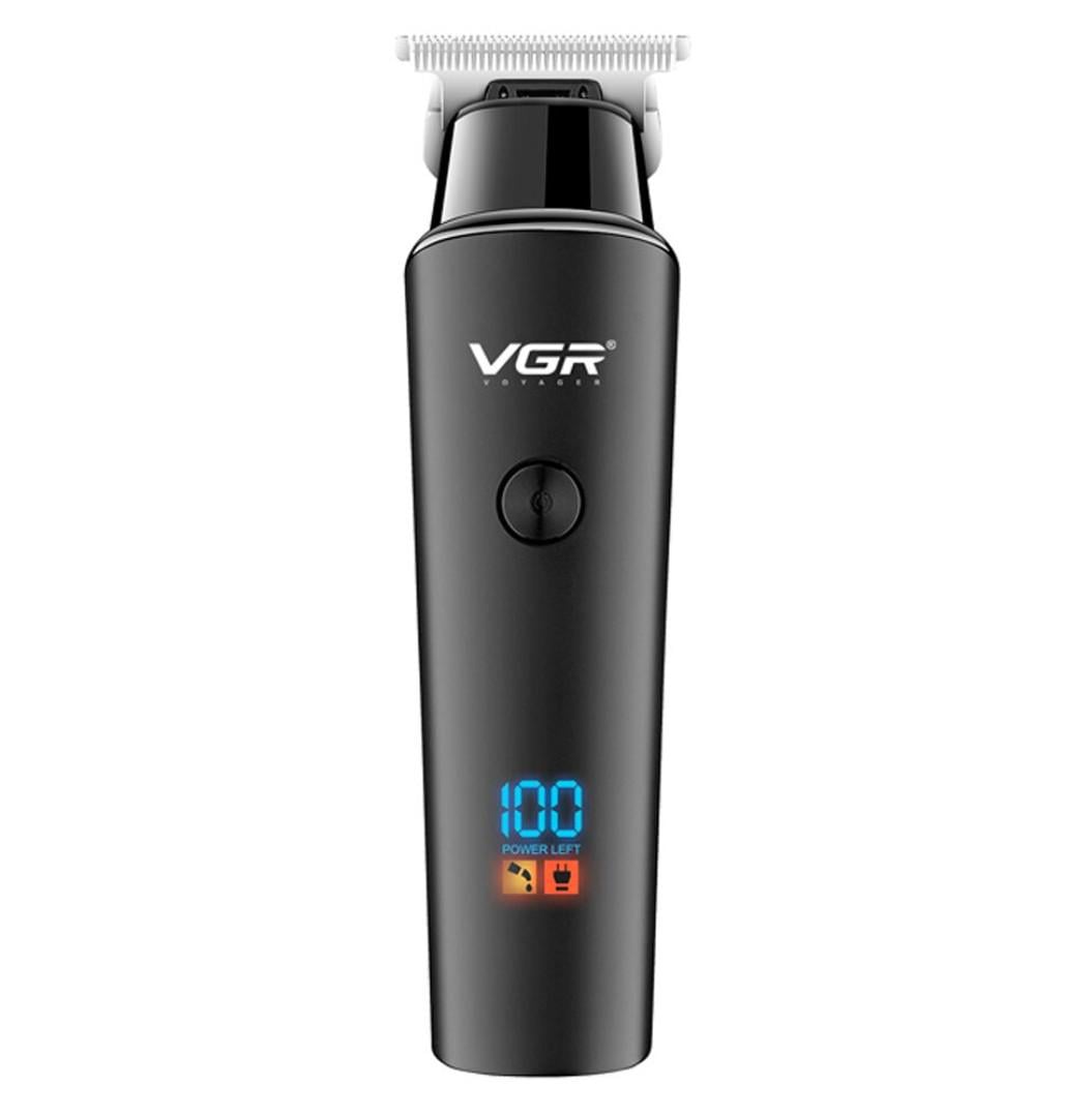 Машинка для стрижки VGR V937 аккумуляторная для бороды 3 насадки и LED дисплей (36252412)