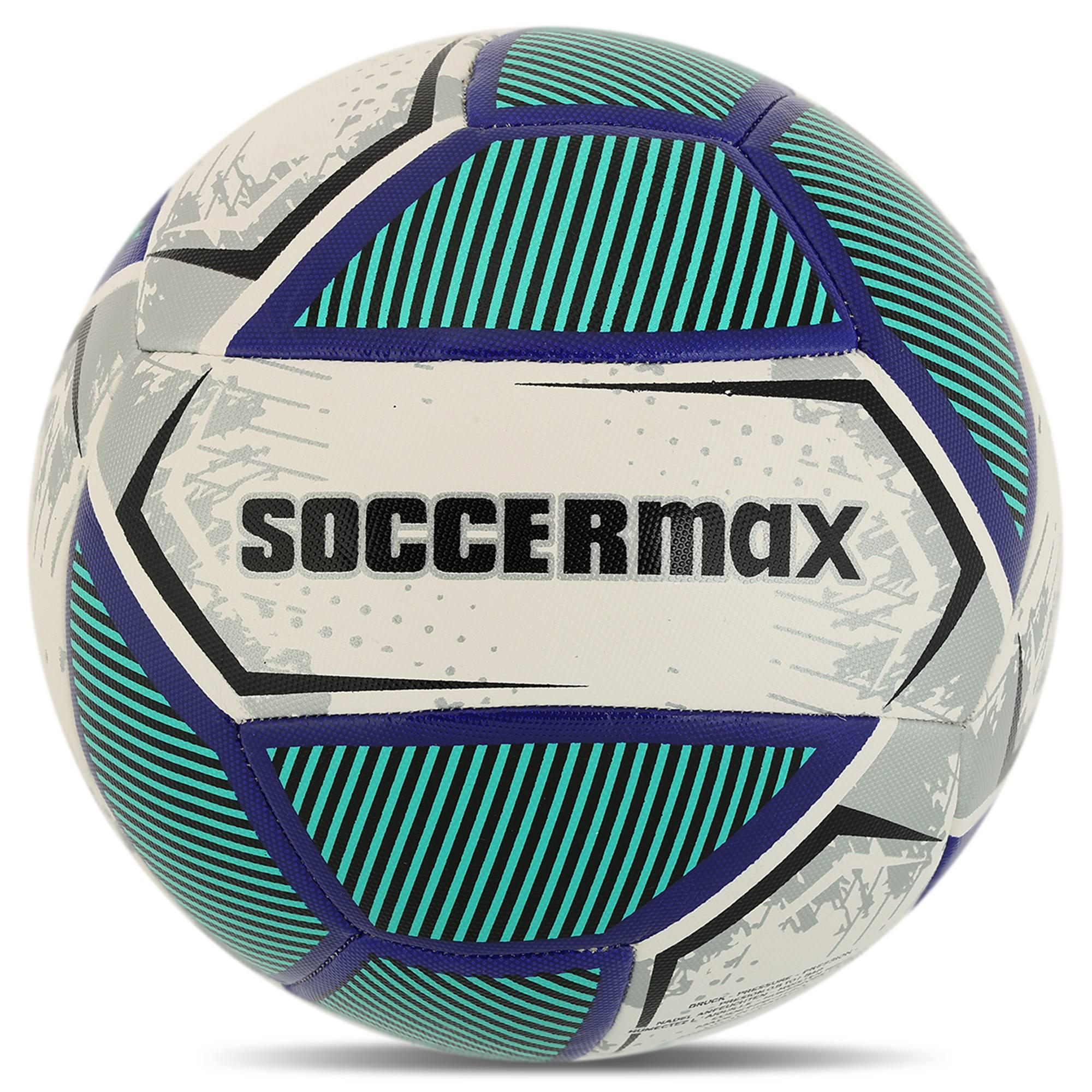 Мяч футбольный ламинированный SOCCERMAX HYBRID FB-4120 гибридная сшивка PU №5 Белый-синий (FB-4120_Белый-синий) Мяч футбольный ламинированный SOCCERMAX HYBRID FB-4120 гибридная сшивка PU №5 Белый-синий (FB-4120_Белый-синий)