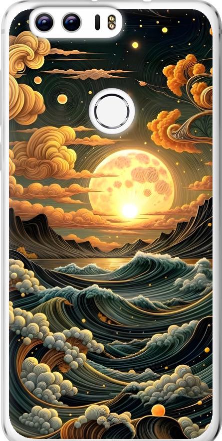 Чехол на Huawei Honor 8 Арт волны (6332u-351-42517)