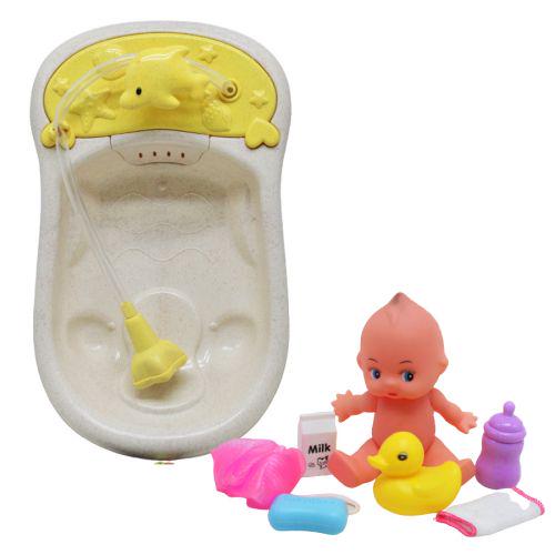 Игровой набор с пупсом Ванные процедуры Бежевый (200445) Игровой набор с пупсом Ванные процедуры Бежевый (200445)