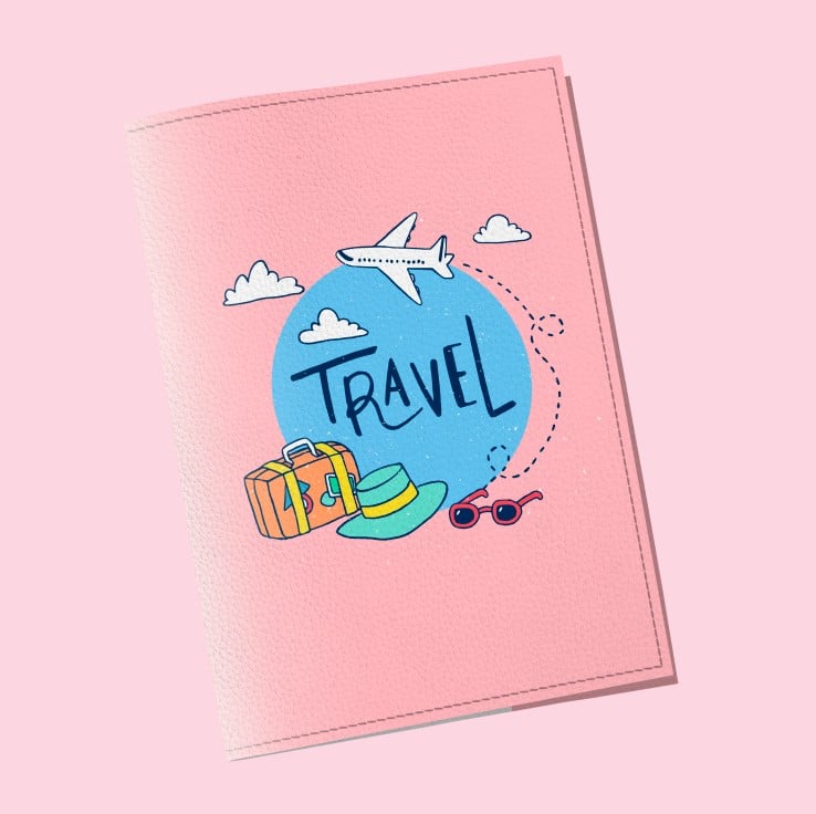 Обложка на паспорт The cover Travel 9,6x13,3 см (913016)