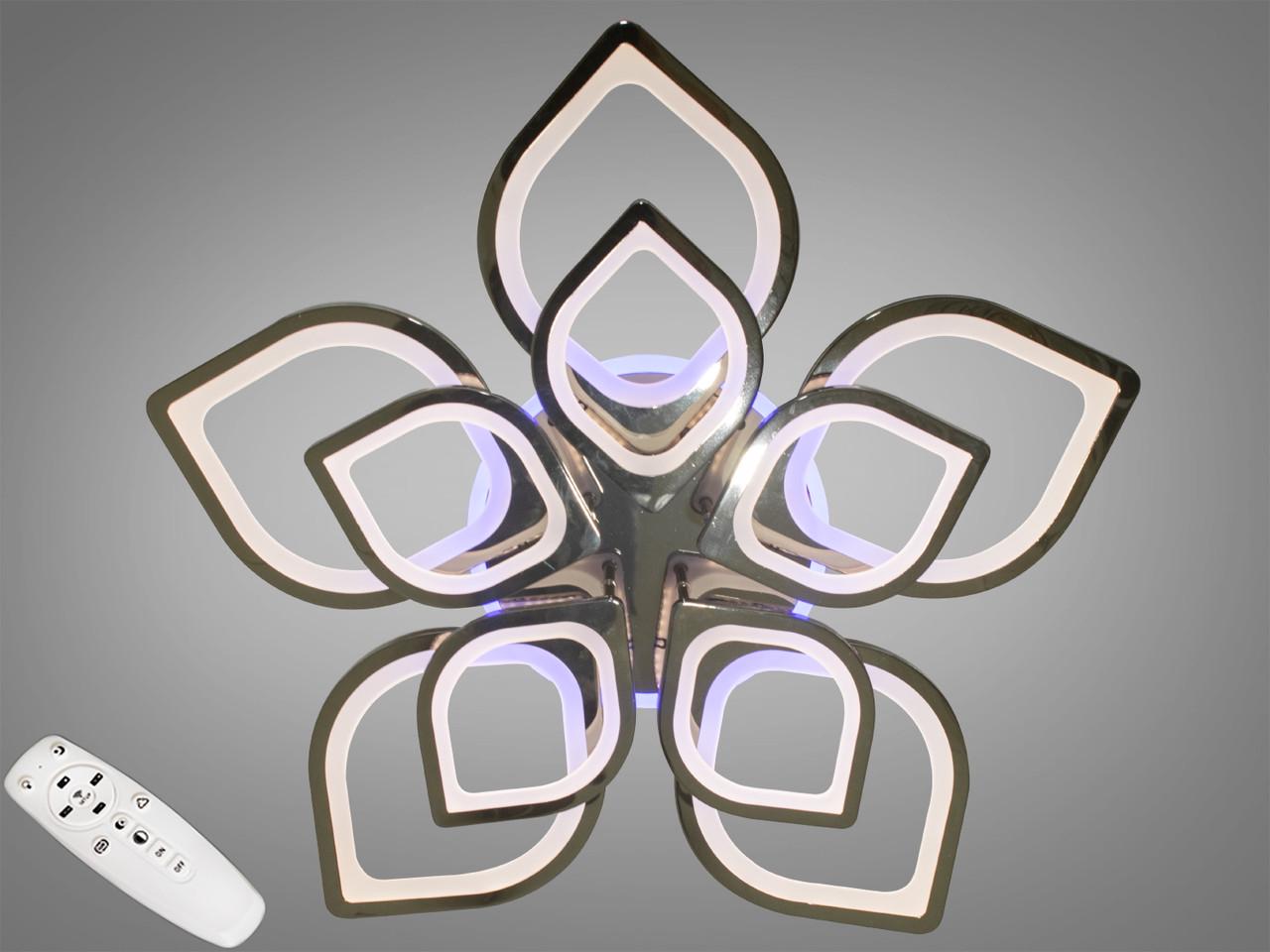 Люстра потолочная с димером LED 8073/5+5BHR 3col dim (2437593386)