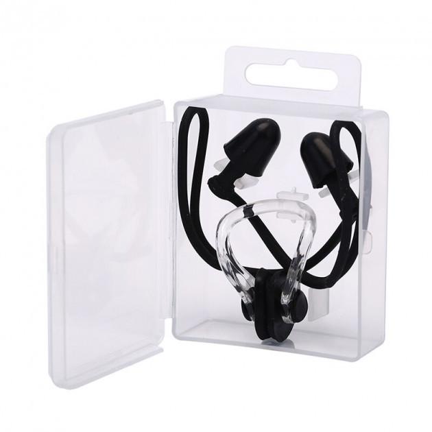 Беруші для плавання Silenta Razor Fix з кліпсою Black