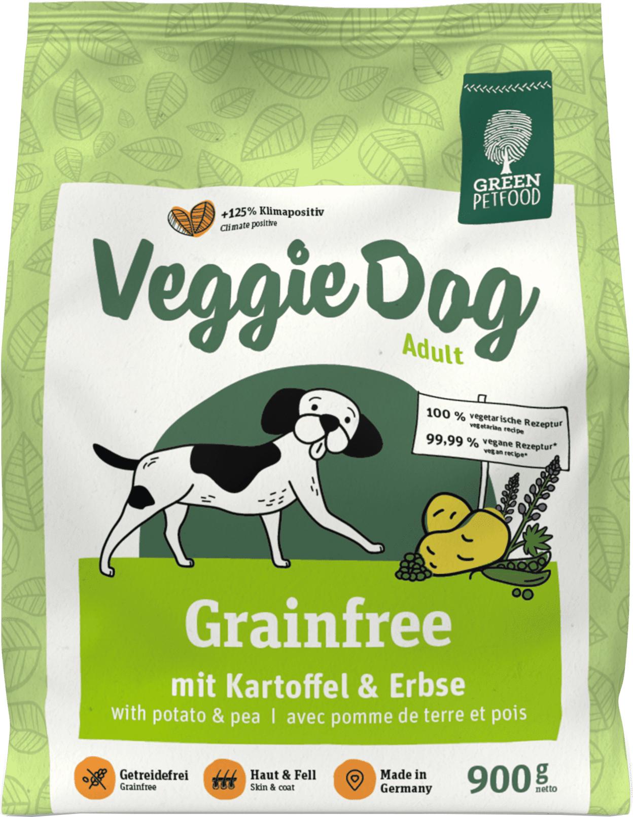 Корм сухой для взрослых собак Green Petfood VeggieDog Grainfree вегетарианский 900 г (4032254748038)