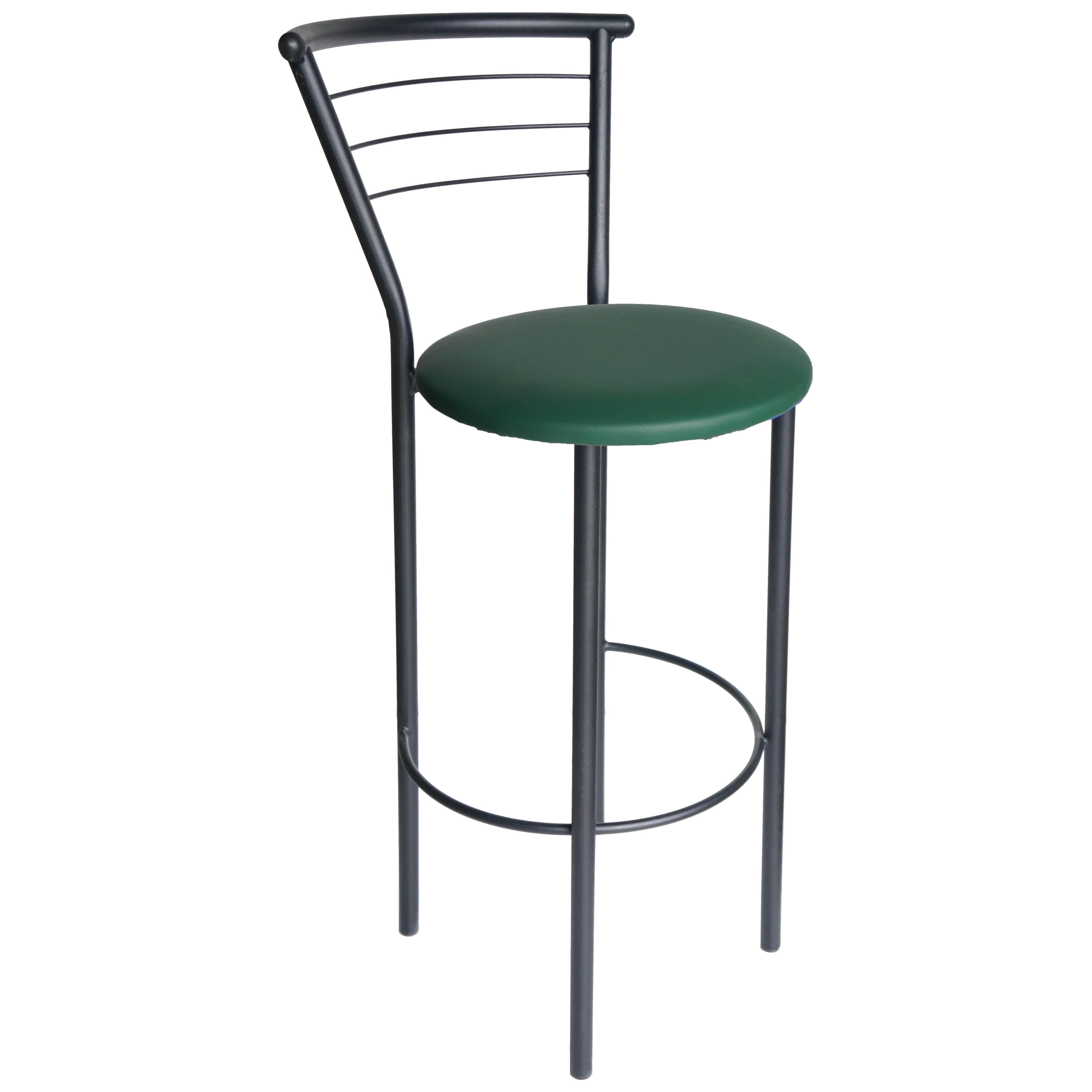 Барный стул Марко Хокер кожзаменитель Черный/Зеленый (U24641-05)