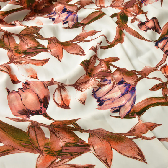 Ткань плательная вискоза IDEIA тюльпан 1,3 м Фрез (2200004118413)