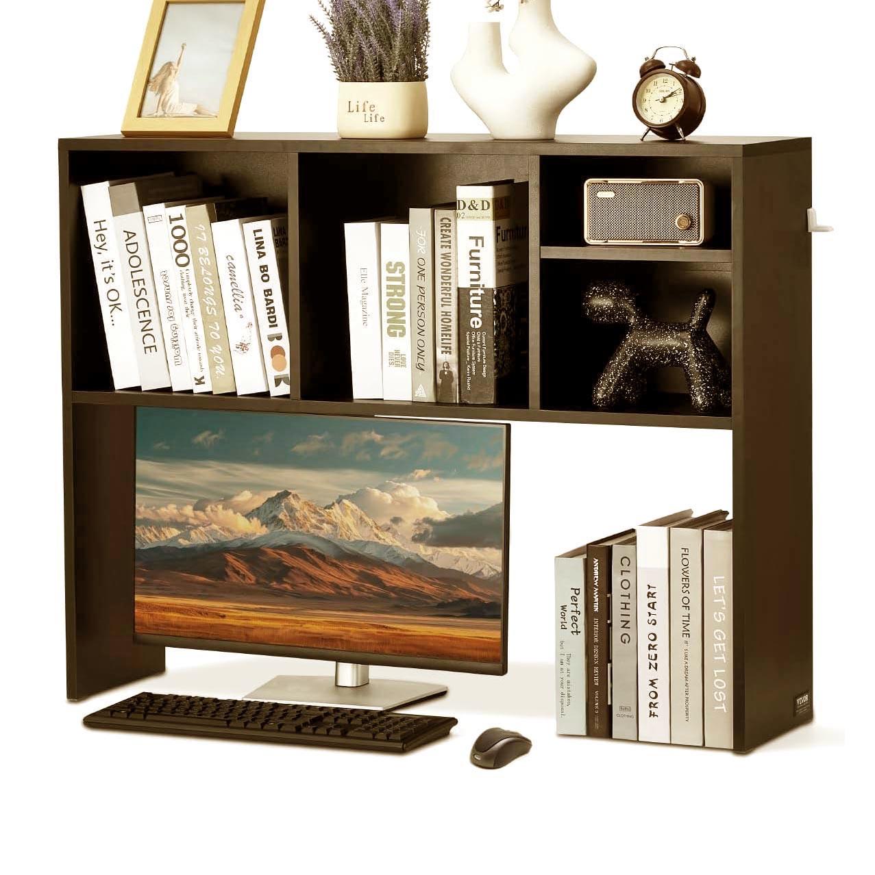 Полка-надстройка настольная из дерева Аурелина капучино (АКД-015509)