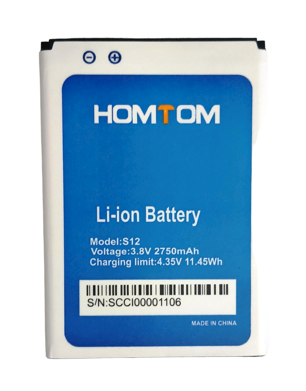 Аккумулятор для Homtom S12 2750 mAh (000021618) Аккумулятор для Homtom S12 2750 mAh (000021618)